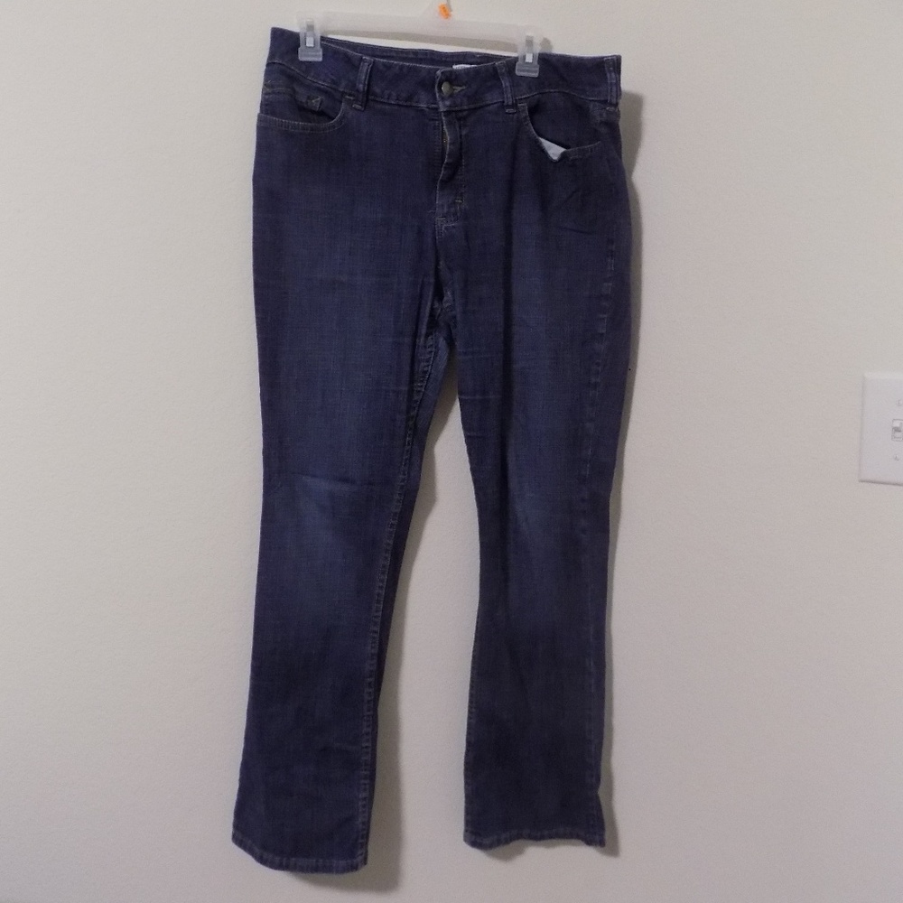Riders by Lee Midrise Womens Boot Cut Jeans 14